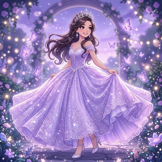 Quinceañera ilustración